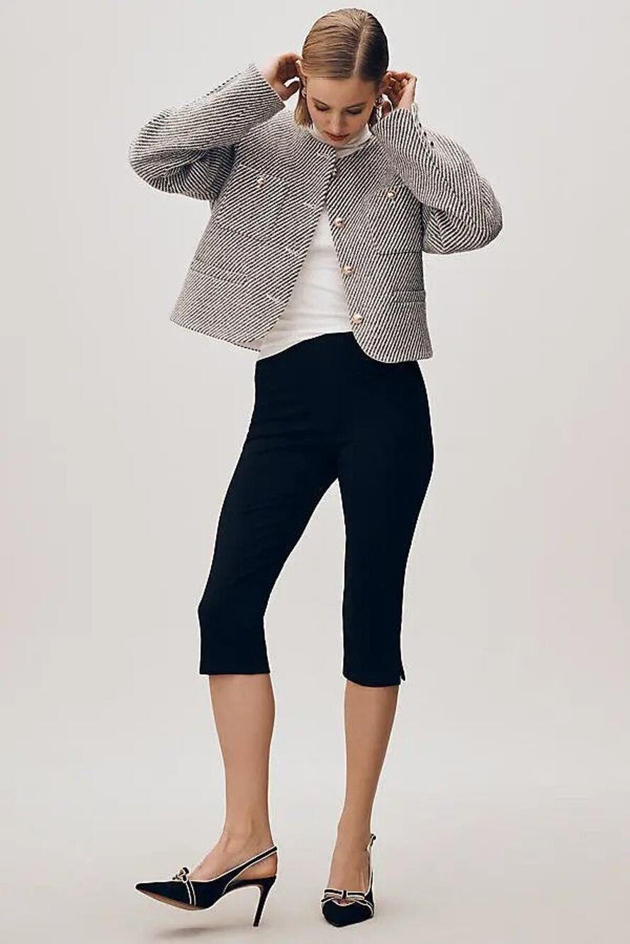 Maeve Boxy Wool-Blend Lady Button-Front Jacket - XL